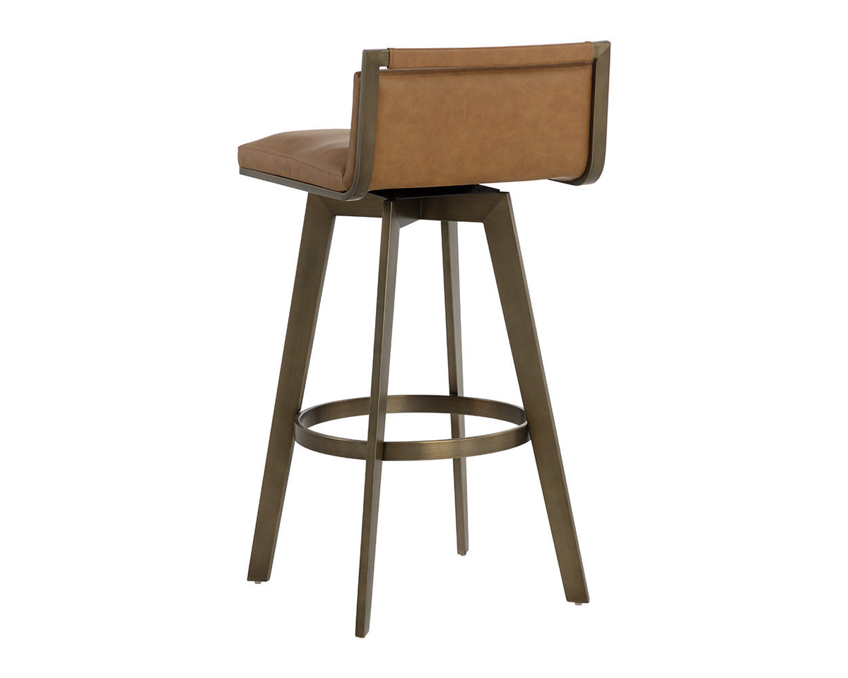 Arizona Swivel Barstool - Milliken Cognac