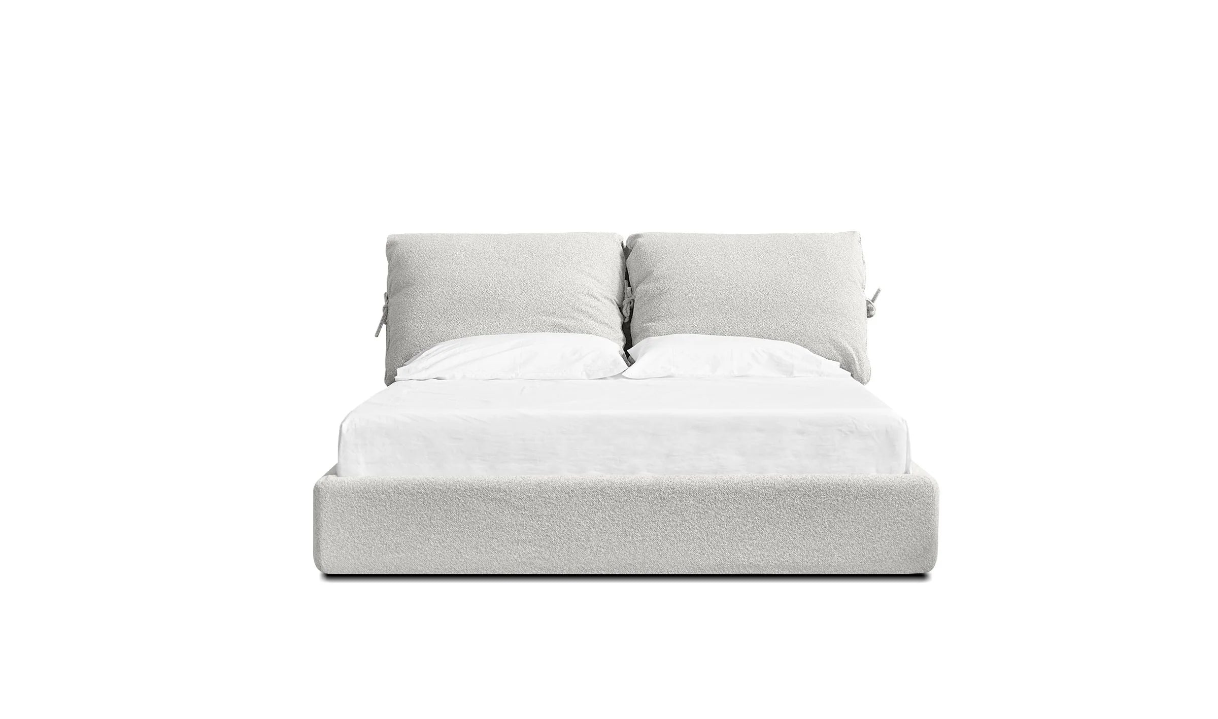 Bed Upholstered Oat Tweed