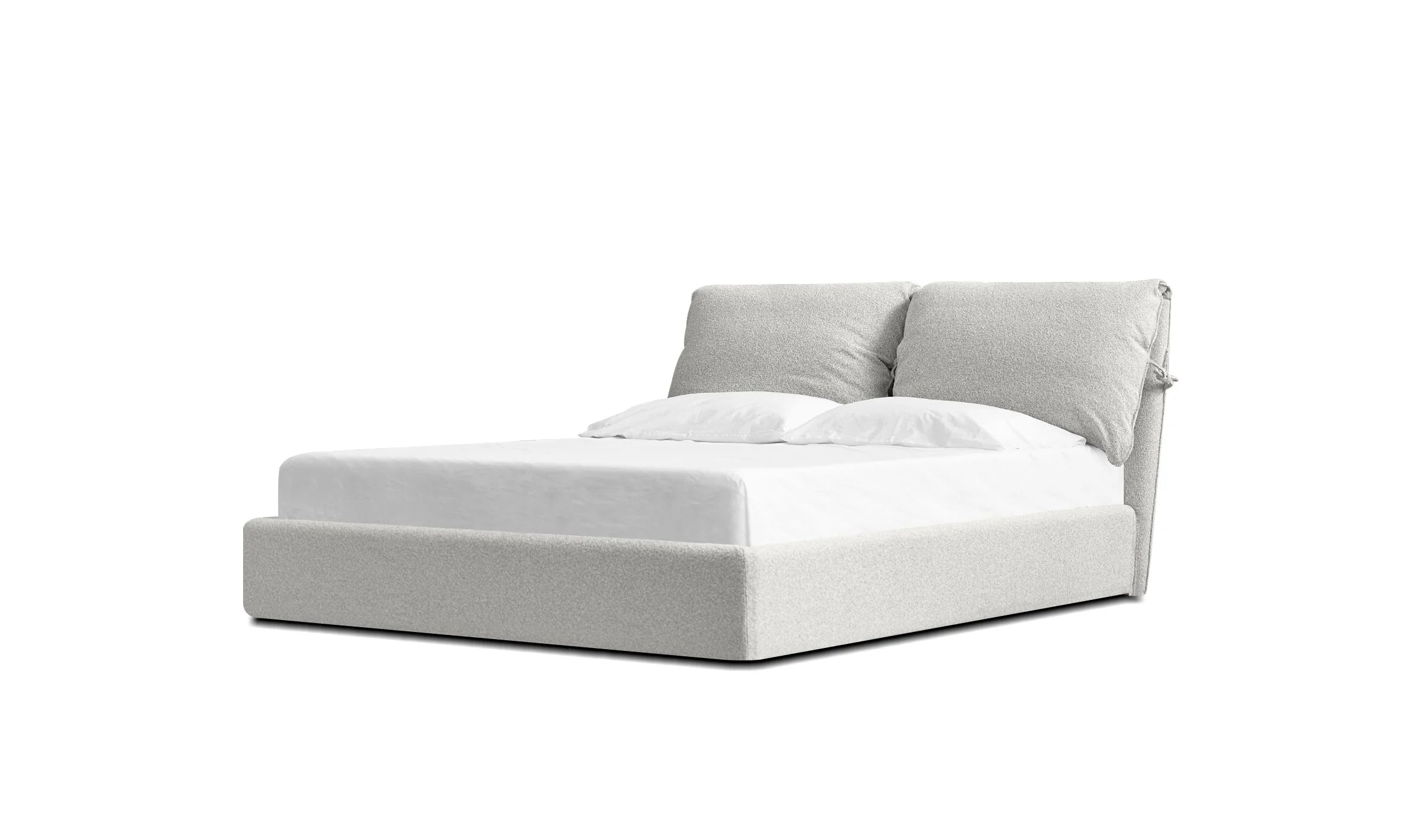 Bed Upholstered Oat Tweed