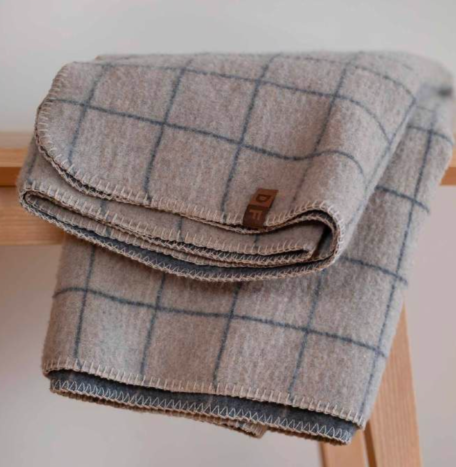 Merano Wool-Blend Throw - Plaid