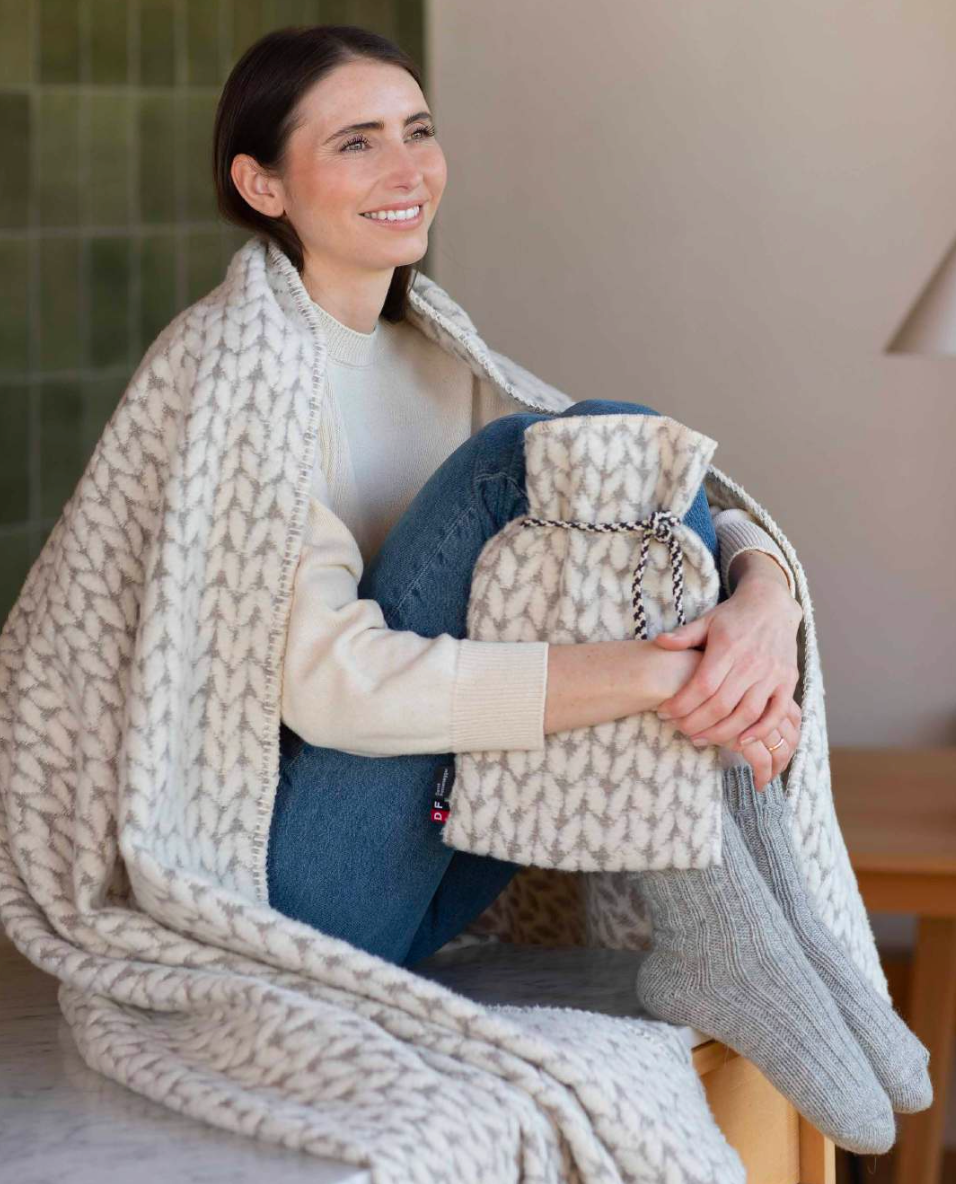Carla Knitted Pattern Collection (Blanket/ Hot-Water Bottle)